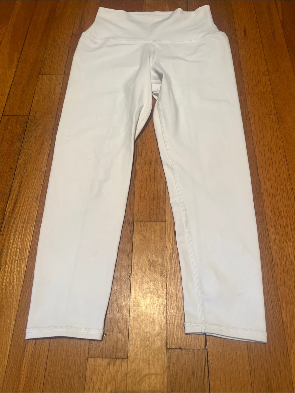 Alo Yoga High Waist Dash 7/8th Capri Cropped Tights in White, Women’s size Small - Picture 5 of 16